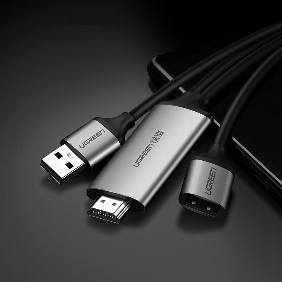 Videokaabel Ugreen USB-HDMI/adapter цена и информация | USB adapterid ja jagajad | hansapost.ee