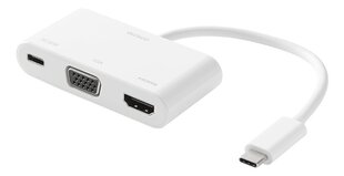 Adapter Deltaco USBC-HDMI20, USB-C/HDMI/VGA цена и информация | Deltaco Aксессуары для компьютеров | hansapost.ee