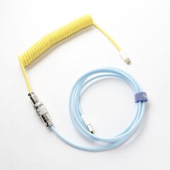 Провод для клавиатуры Ducky Premicord Cable, USB-C to USB-A, Cotton Candy цена и информация | Адаптеры и USB-hub | hansapost.ee