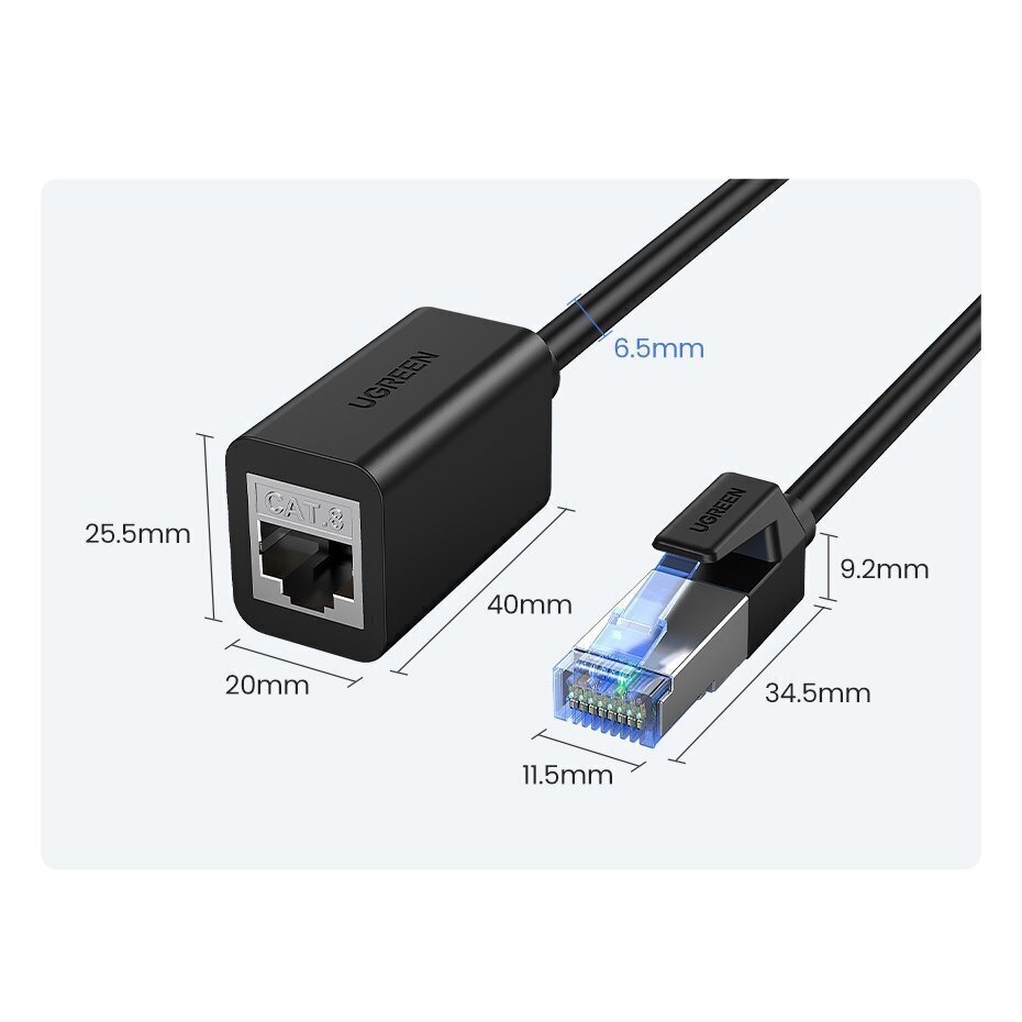 Adapter Ugreen CAT8 hind ja info | USB adapterid ja jagajad | hansapost.ee