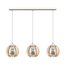 Rippvalgusti Dilma 3, naturaalne puit price and information | Pendant lights | hansapost.ee