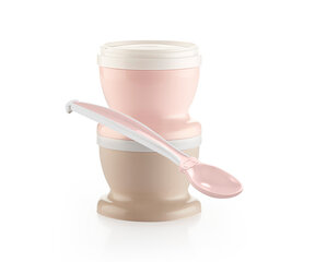 Thermobaby закрытые чашки для еды с ложкой, 2 шт., Orchid pink цена и информация | Детская посуда, контейнеры для молока и еды | hansapost.ee