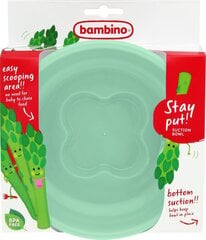 Iminapaga kauss Bambino Stay put 6+ kuud, roheline price and information | Children's plates, bowls and cutlery | hansapost.ee