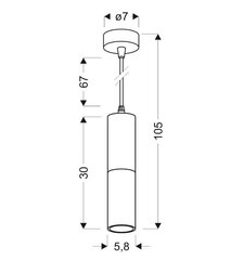 Candellux подвесной светильник 31-77677 цена и информация | Потолочный светильник, 38 x 38 x 24 см | hansapost.ee