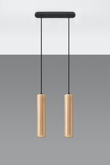 Sollux подвесной светильник Lino 2 Wood цена и информация | Люстры | hansapost.ee