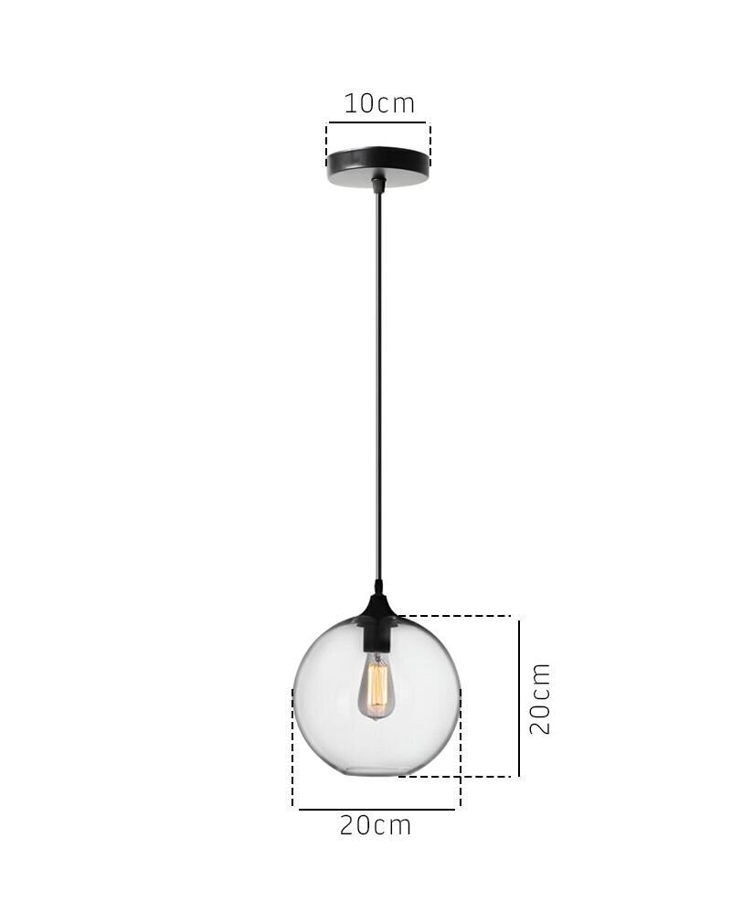 Rippvalgusti Loft Glass B hind ja info | Rippvalgustid | hansapost.ee