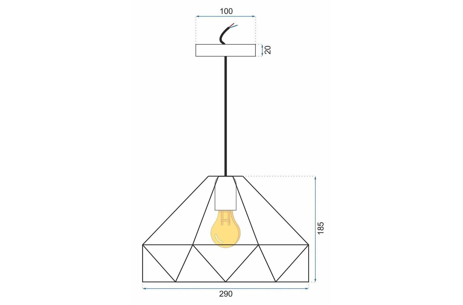 Rippvalgusti Industrial Yurt, White hind ja info | Rippvalgustid | hansapost.ee