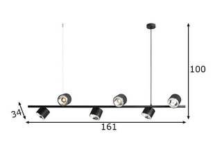 Aldex подвесной светильник Bot цена и информация | Потолочный светильник, 38 x 38 x 24 см | hansapost.ee