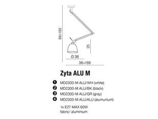 Azzardo valgustiraam Zyta AZ2304 hind ja info | Rippvalgustid | hansapost.ee