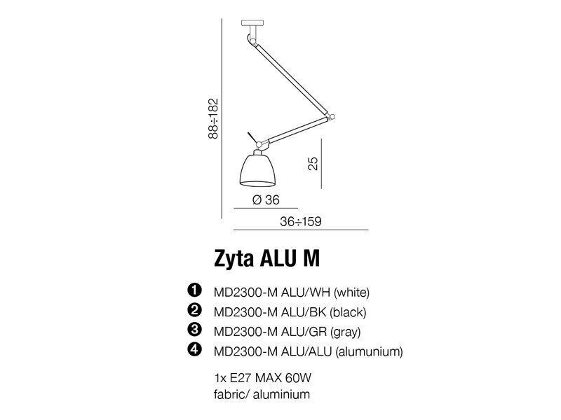 Azzardo valgustiraam Zyta AZ2304 цена и информация | Rippvalgustid | hansapost.ee