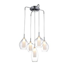 Rippvalgusti Azzardo Amber Milano 5 Clear AZ3076 price and information | Pendant lights | hansapost.ee