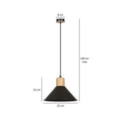 Emibig подвесной светильник Rowen 1 Black цена и информация | Люстры | hansapost.ee