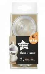 Соска для бутылочки Tommee Tippee Easy-Vent 2шт 42112476 цена и информация | Tommee Tippee Товары для детей и младенцев | hansapost.ee
