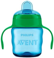 Silikoontilaga pritsmekindel tass Philips Avent Premium 200 ml, SCF551/05, sinine hind ja info | Lutipudelid ja tarvikud | hansapost.ee