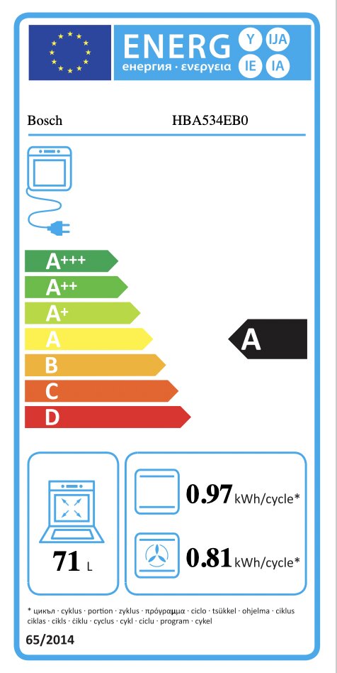 Bosch HBA534EB0 цена и информация | Ahjud | hansapost.ee