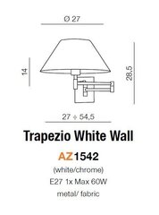 Azzardo настенный светильник Trapezio цена и информация | Настенные светильники | hansapost.ee