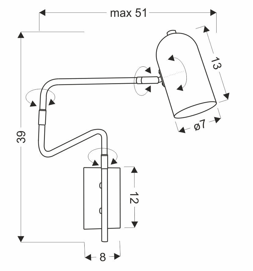 Candellux lighting valgusti Hosti 21-75451 price and information | Seinavalgustid | hansapost.ee