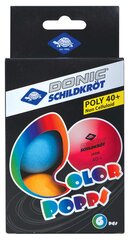 Набор мячей для настольного тенниса Donic Schildkröt Colour Popps, 6 шт. цена и информация | Мячи для настольного тенниса | hansapost.ee