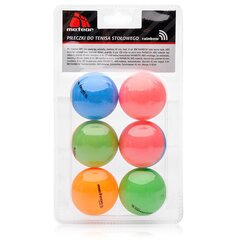 Набор мячей для настольного тенниса Meteor Rainbow, 6 шт. цена и информация | Мячи для настольного тенниса | hansapost.ee