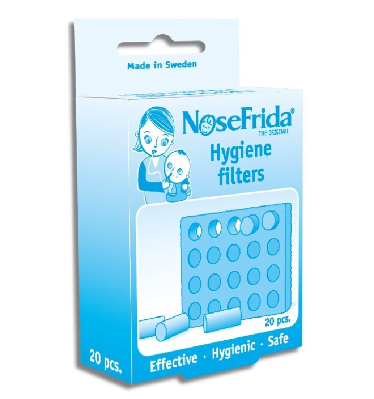 Aspiraatori filtrid Nosefrida®, 20tk hind ja info | Aspiraatorid, beebikaalud ja termomeetrid | hansapost.ee