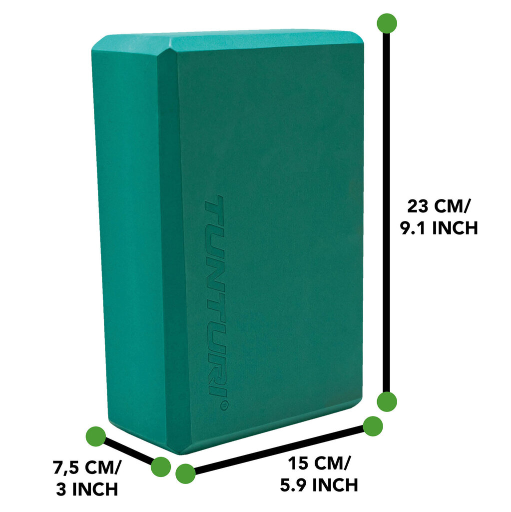Joogaplokk Tunturi, roheline hind ja info | Joogatarvikud | hansapost.ee