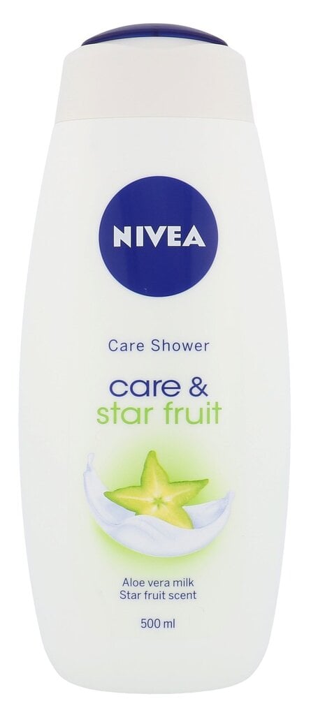 Dušigeel Nivea Care & Star Fruit 500 ml цена и информация | Dušigeelid, õlid | hansapost.ee