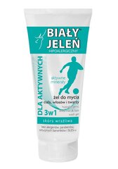 Dušigeel ja šampoon aktiivsele mehele Bialy Jelen 3in1 200 ml hind ja info | Bialy Jelen Kehahooldustooted | hansapost.ee