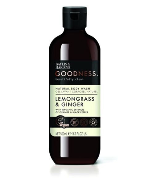Kehapesuvahend Baylis & Harding Goodness Lemongrass & Ginger, 500 ml цена и информация | Dušigeelid, õlid | hansapost.ee