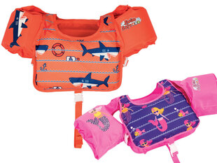 Детский плавательный жилет с рукавами Bestway, 1 шт., оранжевый / розовый цена и информация | Нарукавники, жилеты для плавания | hansapost.ee