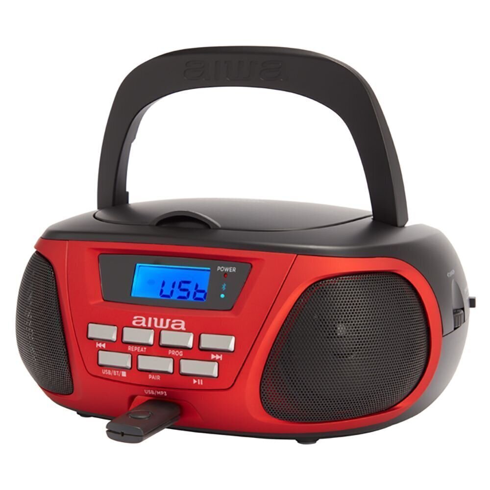 Magnetoola Aiwa BBTU-300RD red/black hind ja info | Raadiod ja magnetoolad | hansapost.ee