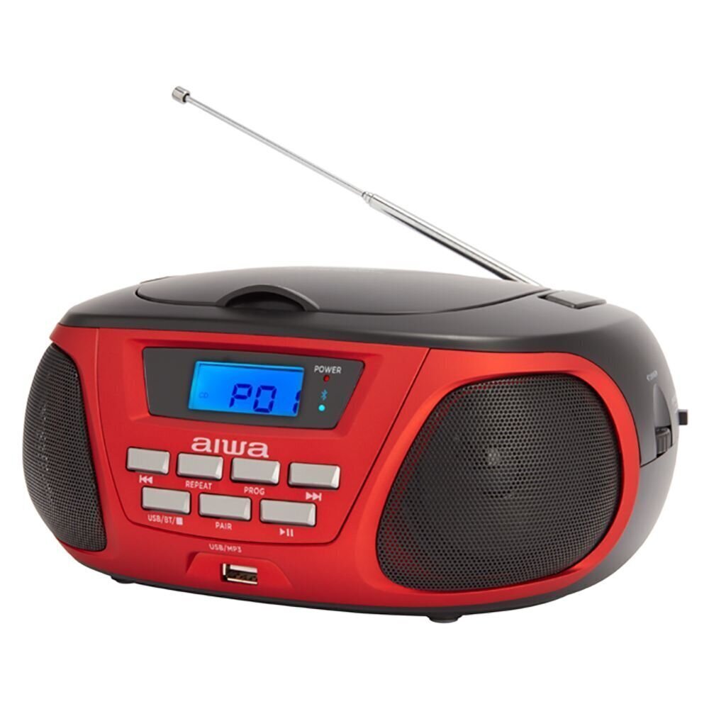 Magnetoola Aiwa BBTU-300RD red/black цена и информация | Raadiod ja magnetoolad | hansapost.ee