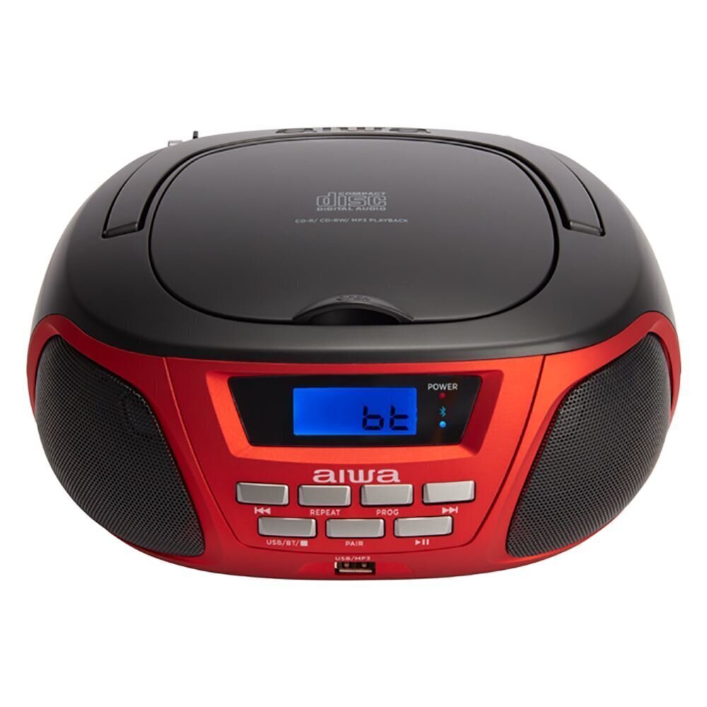 Magnetoola Aiwa BBTU-300RD red/black цена и информация | Raadiod ja magnetoolad | hansapost.ee