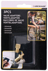 Адаптеры для велосипедных клапанов Dunlop, 3 шт. цена и информация | Насосы для велосипеда | hansapost.ee