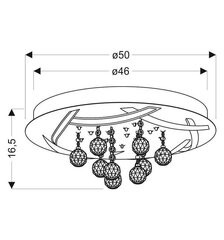 Laevalgusti Candellux Korfu hind ja info | Laelambid | hansapost.ee