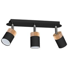 Milagro потолочный светильник Joker Black/Wood цена и информация | Потолочные светильники | hansapost.ee