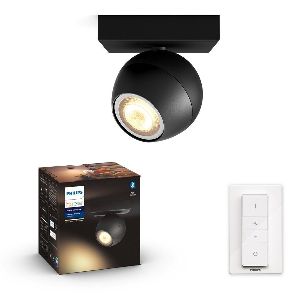 Philips Hue - Buckram Single Bluetooth Spotlight, White Ambiance цена и информация | Laelambid | hansapost.ee