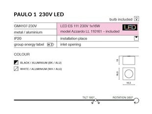 Azzardo laevalgusti AZ1790 Paulo 1 hind ja info | Laelambid | hansapost.ee