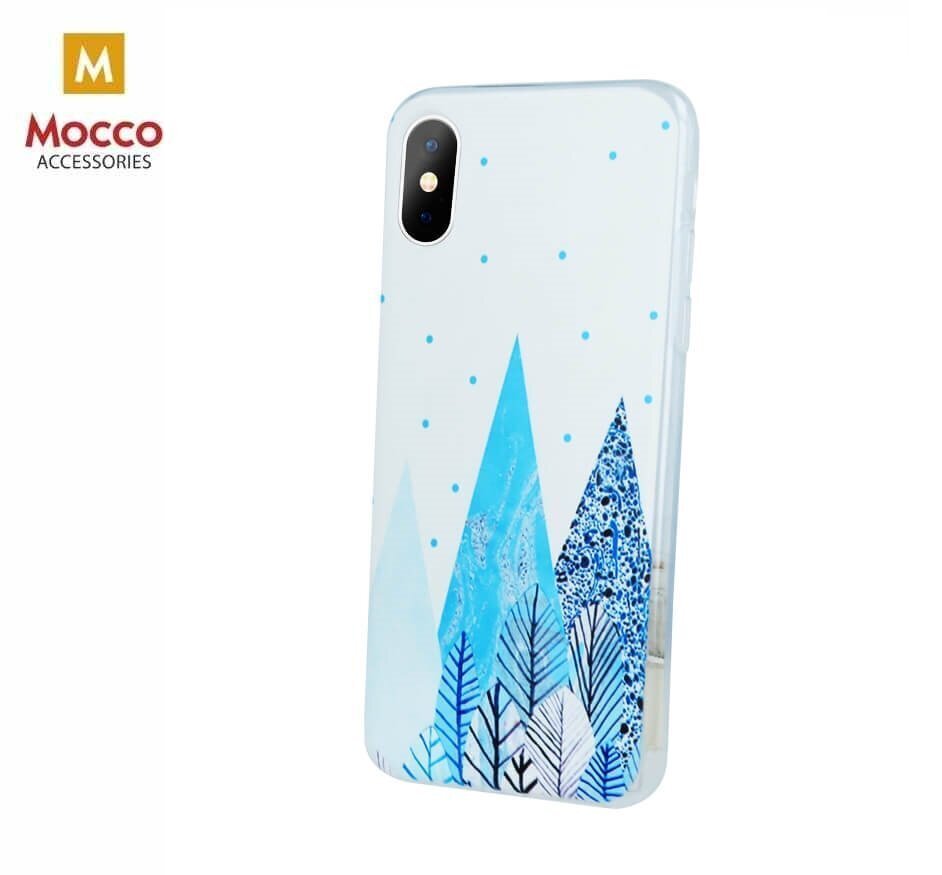 Mocco Trendy Winter Silicone Back Case for Apple iPhone XS / X Forest Winter Motif цена и информация | Telefonide kaitsekaaned ja -ümbrised | hansapost.ee