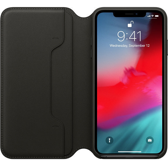 Apple Leather Folio Case MRX22ZM/A Black hind ja info | Telefonide kaitsekaaned ja -ümbrised | hansapost.ee