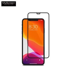 Защитное стекло MyScreen Diamond Edge Full Glue для Apple iPhone XS Max/11 Pro Max, черное цена и информация | Защитные пленки для телефонов | hansapost.ee