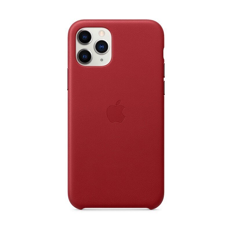 Apple iPhone 11 Pro Leather Cover, punane hind ja info | Telefonide kaitsekaaned ja -ümbrised | hansapost.ee