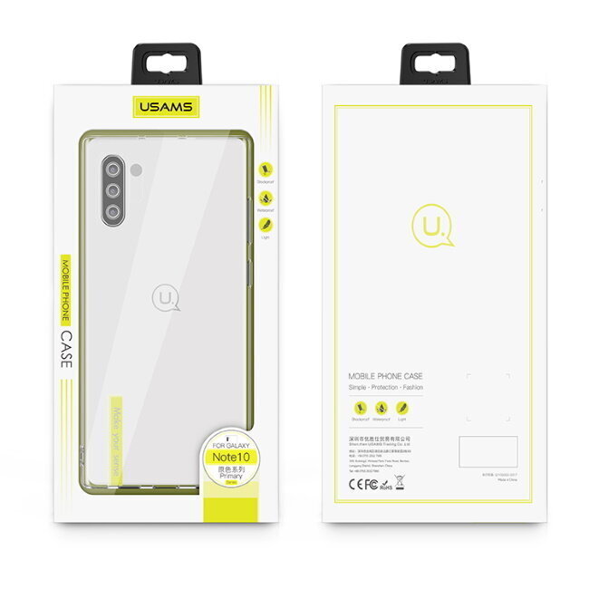 Ümbris USAMS    Samsung    Galaxy Note 10 Primary TPU Cover    Transparent hind ja info | Telefonide kaitsekaaned ja -ümbrised | hansapost.ee