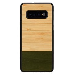 Mobiiltelefoni tagus Man&Wood sobib Samsung Galaxy S10 Plus, Bamboo forest, Must hind ja info | Telefonide kaitsekaaned ja -ümbrised | hansapost.ee
