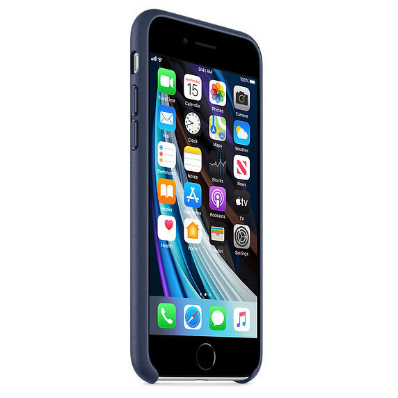 Apple Leather Case MXYN2ZM/A Midnight Blue hind ja info | Telefonide kaitsekaaned ja -ümbrised | hansapost.ee