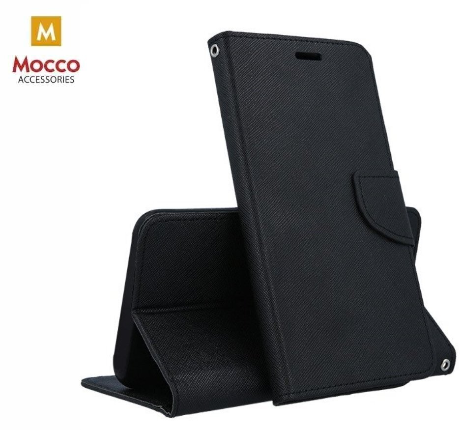 Mocco Fancy Book Case For Apple iPhone 12 / iPhone 12 Pro Black hind ja info | Telefonide kaitsekaaned ja -ümbrised | hansapost.ee