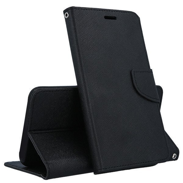 Mocco Fancy Book Case For Apple iPhone 12 / iPhone 12 Pro Black hind ja info | Telefonide kaitsekaaned ja -ümbrised | hansapost.ee