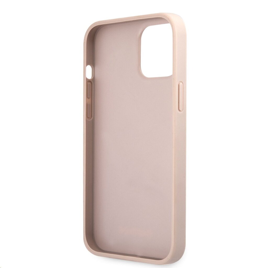 GUHCP12M4GDPI Guess PU 4G Printed Stripe Case for iPhone 12/12 Pro Pink hind ja info | Telefonide kaitsekaaned ja -ümbrised | hansapost.ee