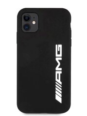 AMHCN61SGLBGN AMG Liquid Silicone Big Logo Case for iPhone 11 Black hind ja info | Telefonide kaitsekaaned ja -ümbrised | hansapost.ee