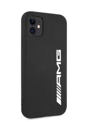 AMHCN61SGLBGN AMG Liquid Silicone Big Logo Case for iPhone 11 Black цена и информация | Чехлы для телефонов | hansapost.ee