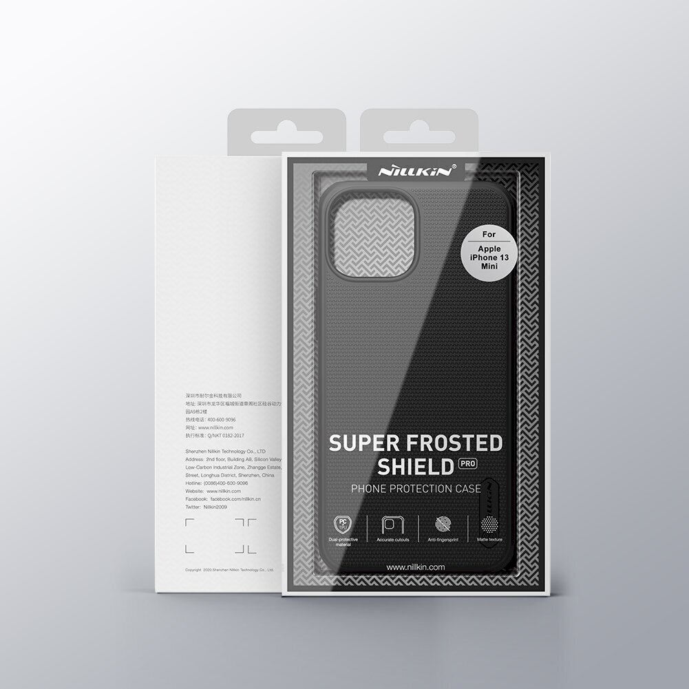 Nillkin Super Frosted Shield Pro Case durable, telefonile iPhone 13 mini, must цена и информация | Telefonide kaitsekaaned ja -ümbrised | hansapost.ee